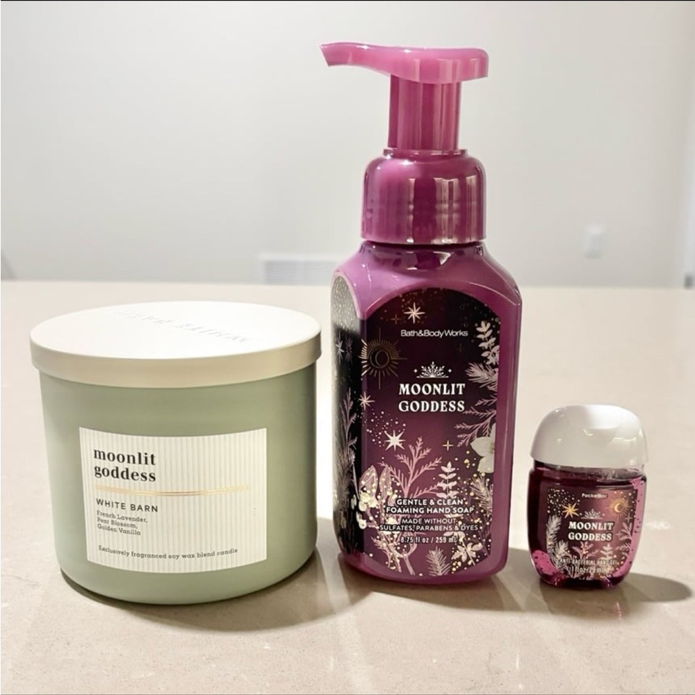 Bath & Body Works Moonlit Goddess Soap PocketBac Rare Gift Set 3 Pieces